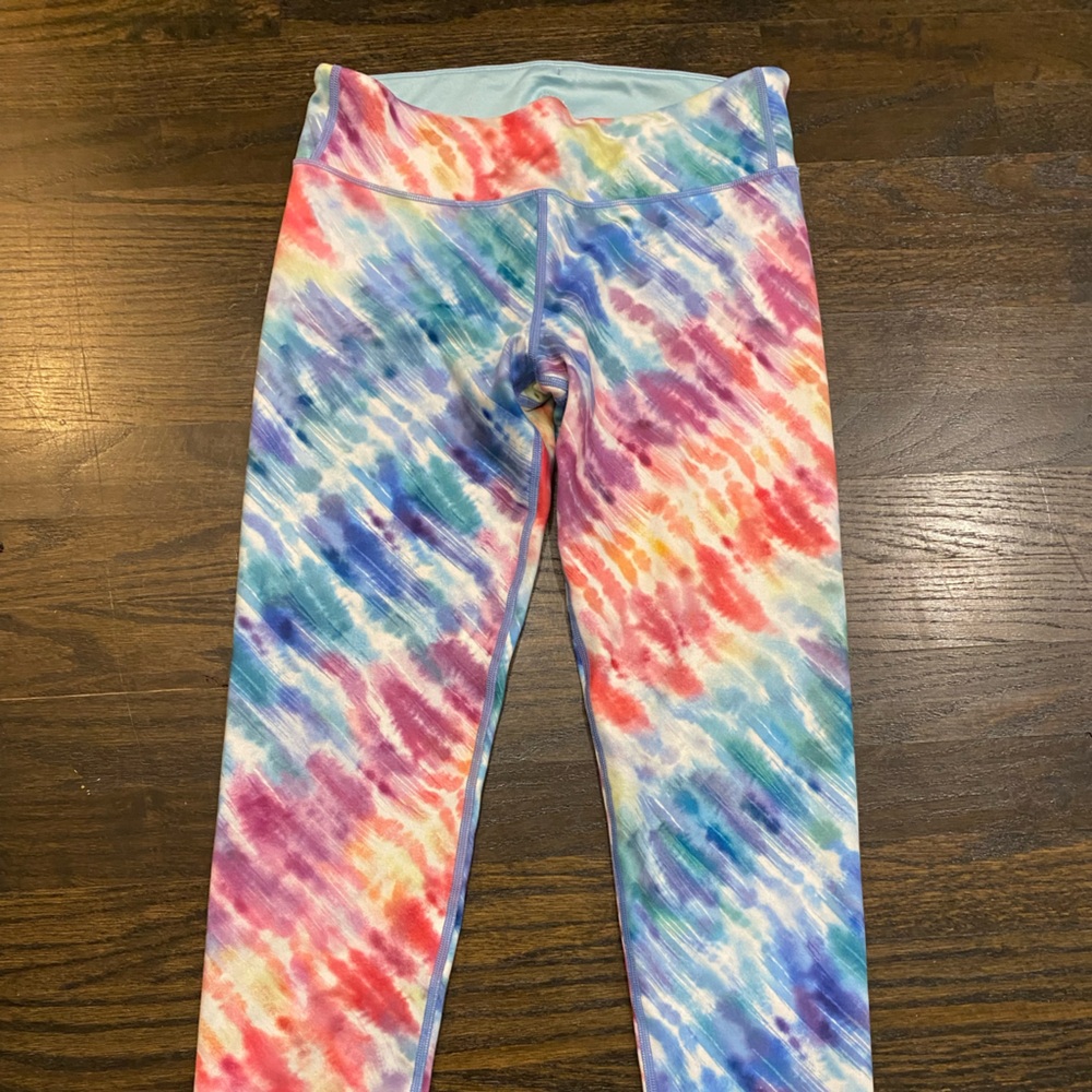 Athleta Girls Tie Dye Leggings in EUC